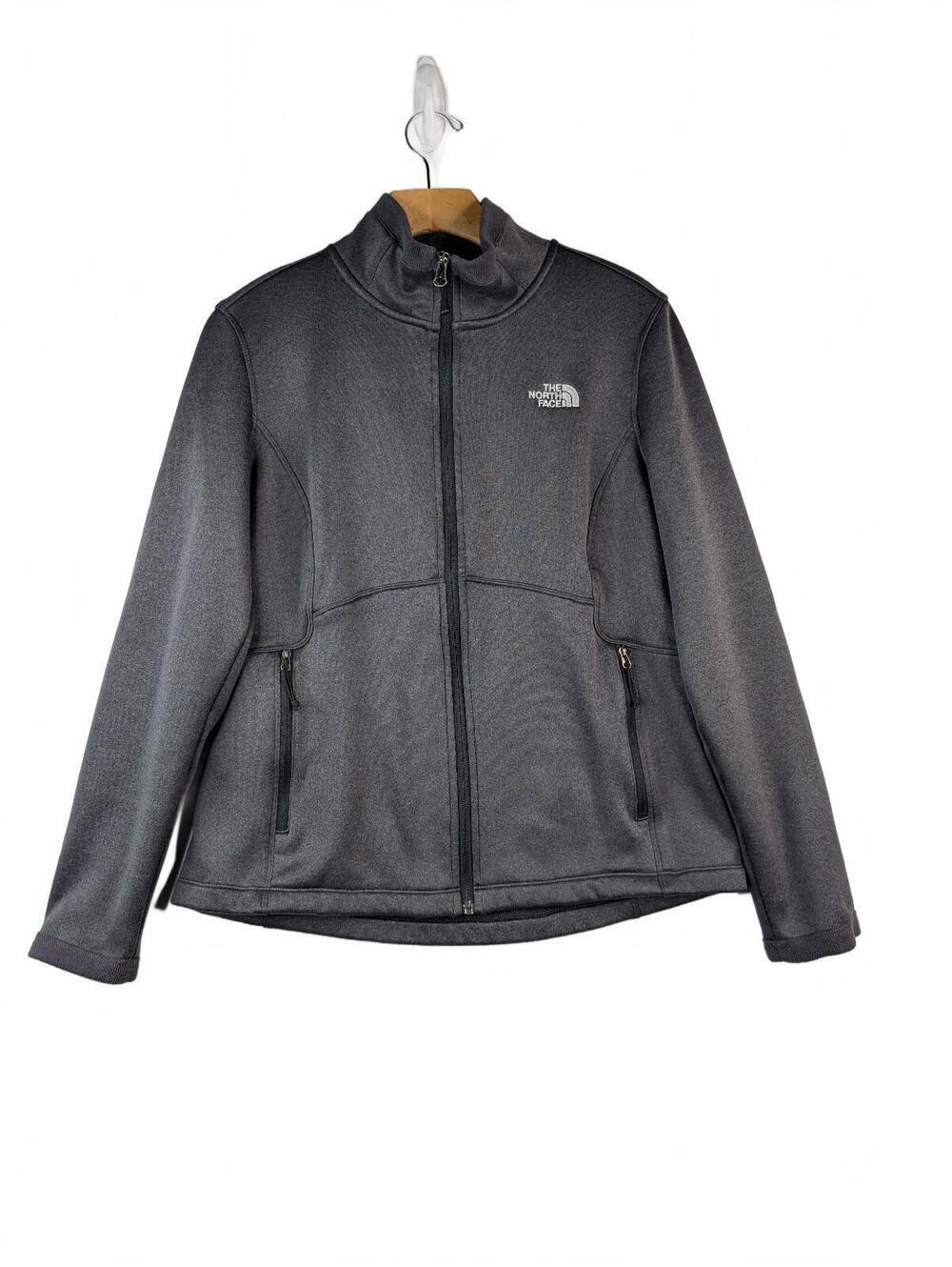 The North Face Women's Agave Full Zip Jacket Large Grey Heather Size Large